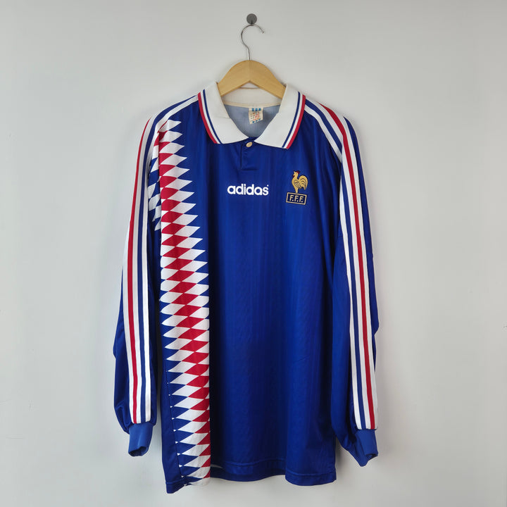 France 1994 Home L/S Match Issue Lizarazu