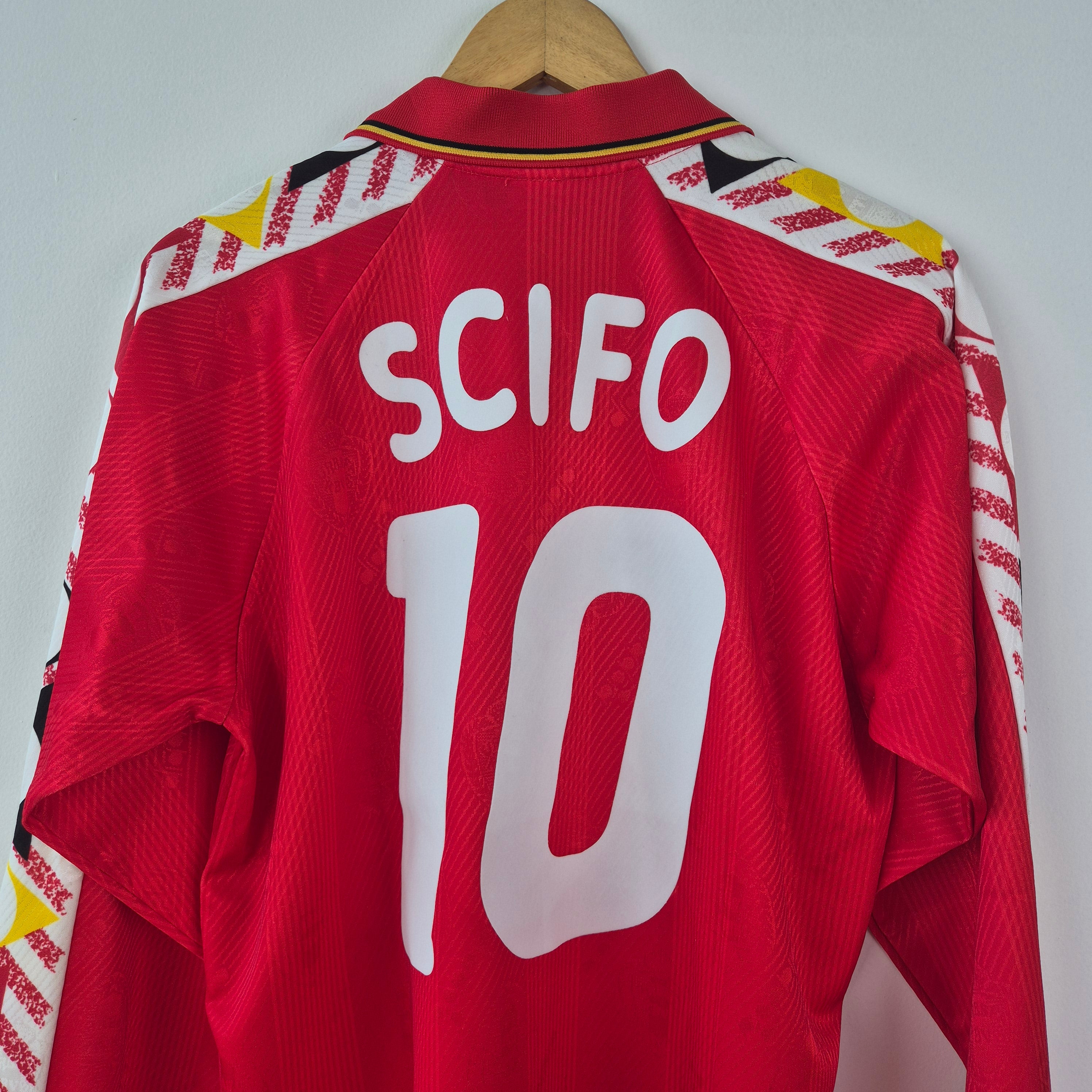 ベルギー代表 1994 ホーム ユニフォーム #10 SCIFO 長袖 Belgium 1994 Home LS (Scifo) Original Vintage Jersey – The Kit