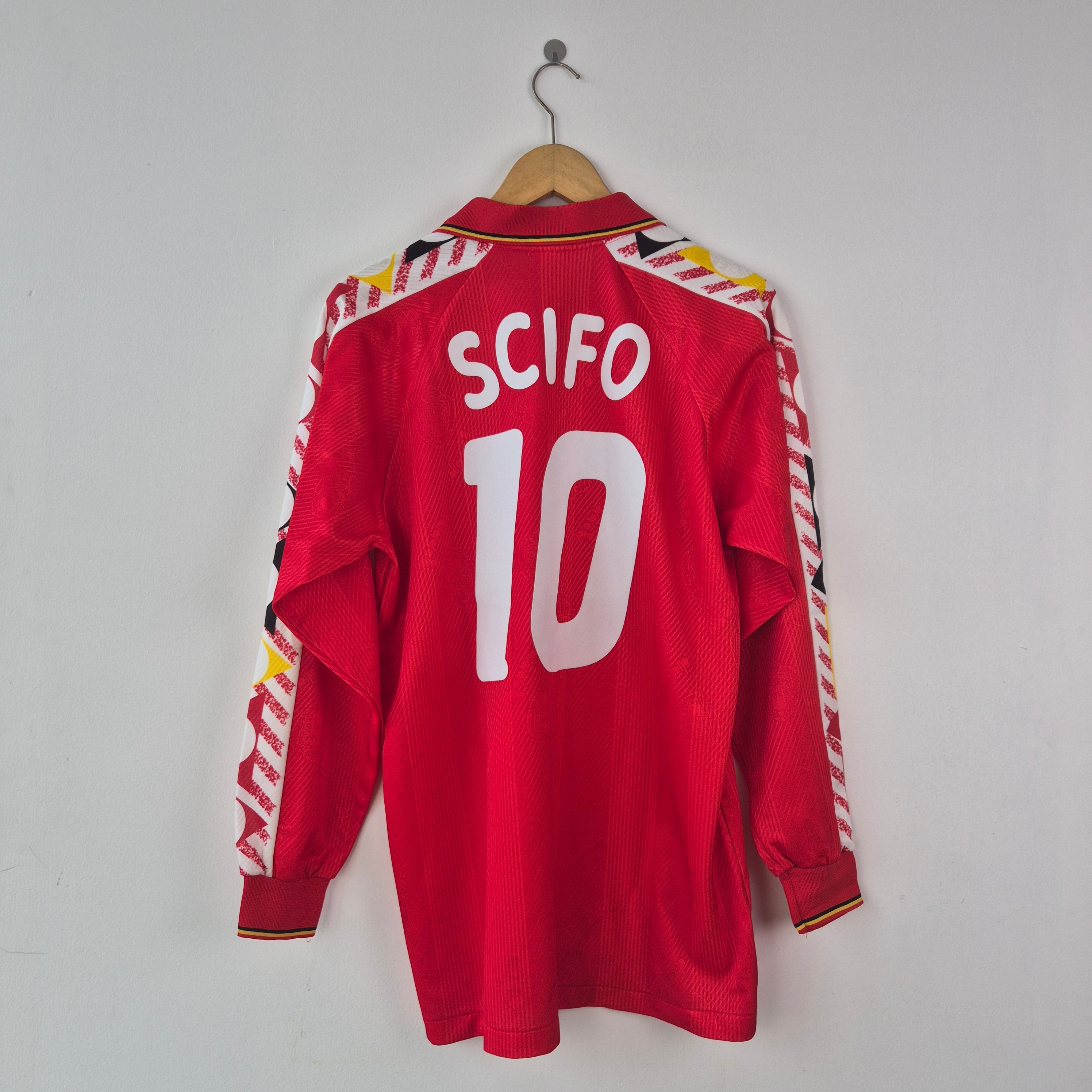ベルギー代表 1994 ホーム ユニフォーム #10 SCIFO 長袖 Belgium 1994 Home LS (Scifo) Original Vintage Jersey – The Kit