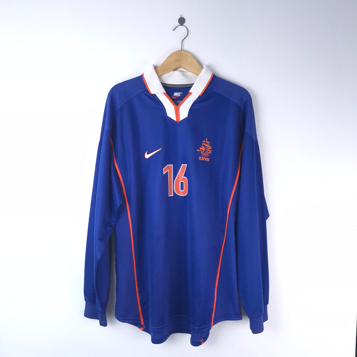 Holland 1998 Away Player Issue L/S (Davids) Original