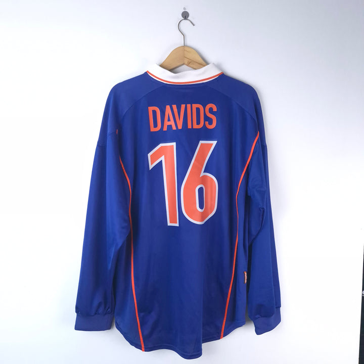 Holland 1998 Away Player Issue L/S (Davids) Original
