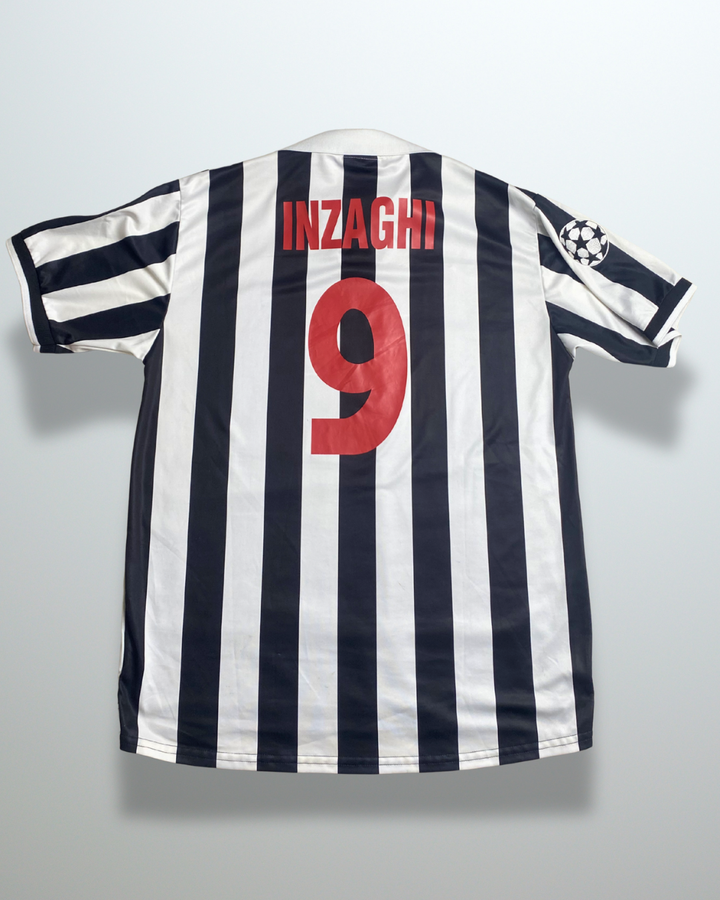 Juventus 1998 Home Champions League Player Issue BNWT #9 Inzaghi