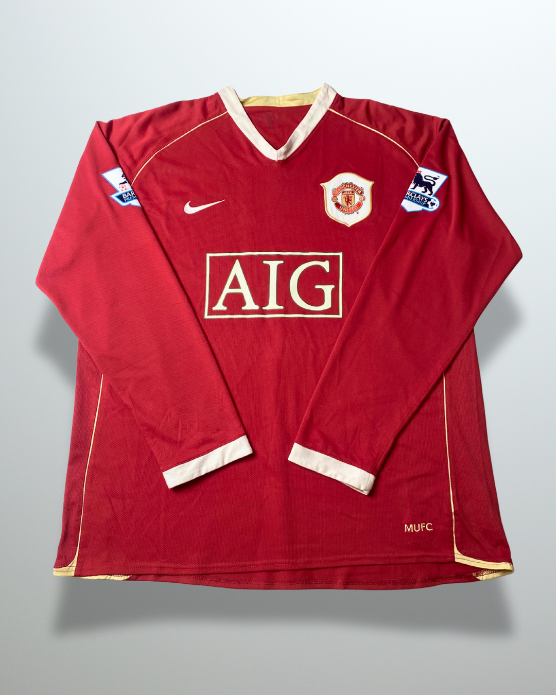 Manchester United 2006 Home Shirt L/S #7 Ronaldo