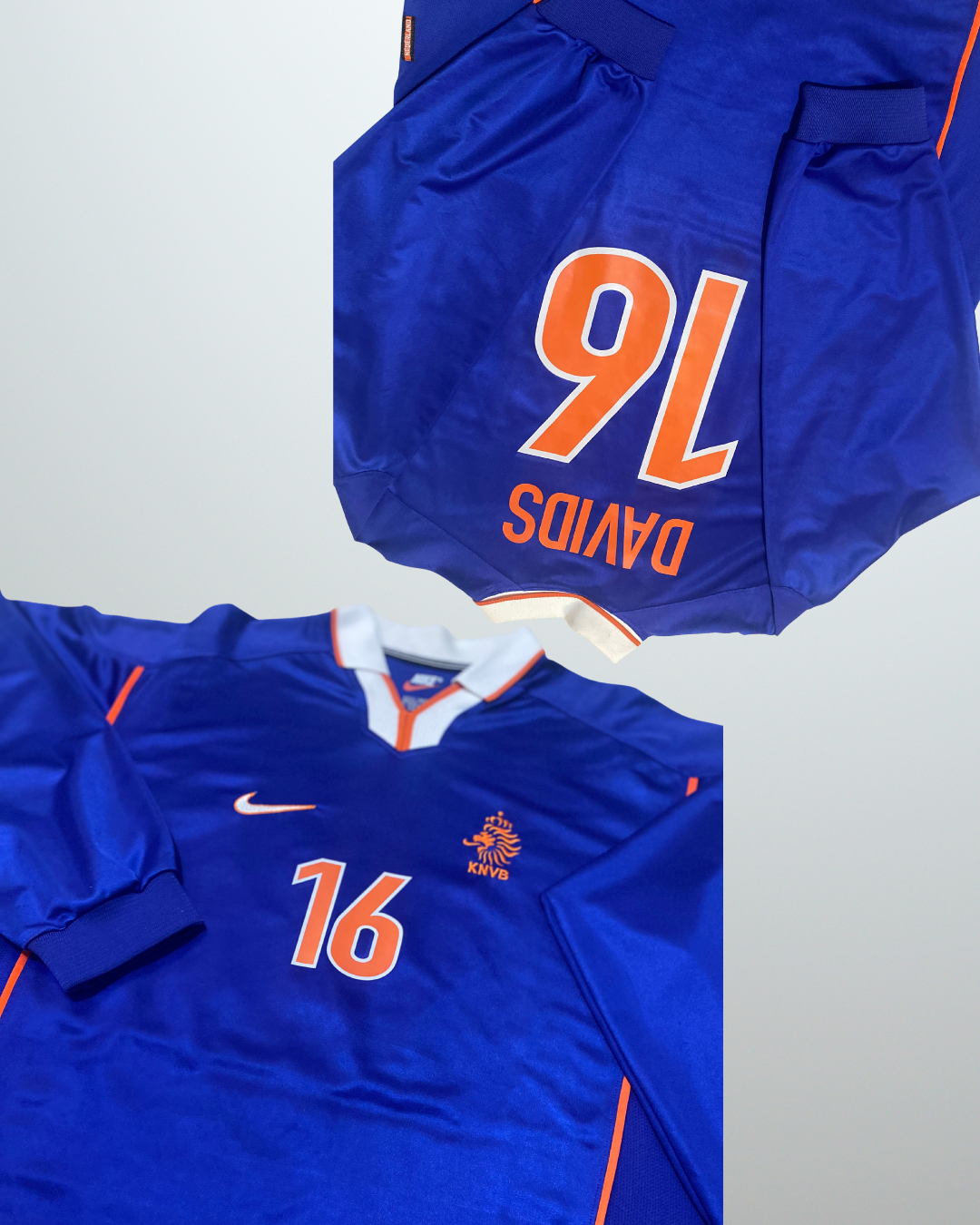 Holland 1998 Away Player Issue L/S (Davids) Original