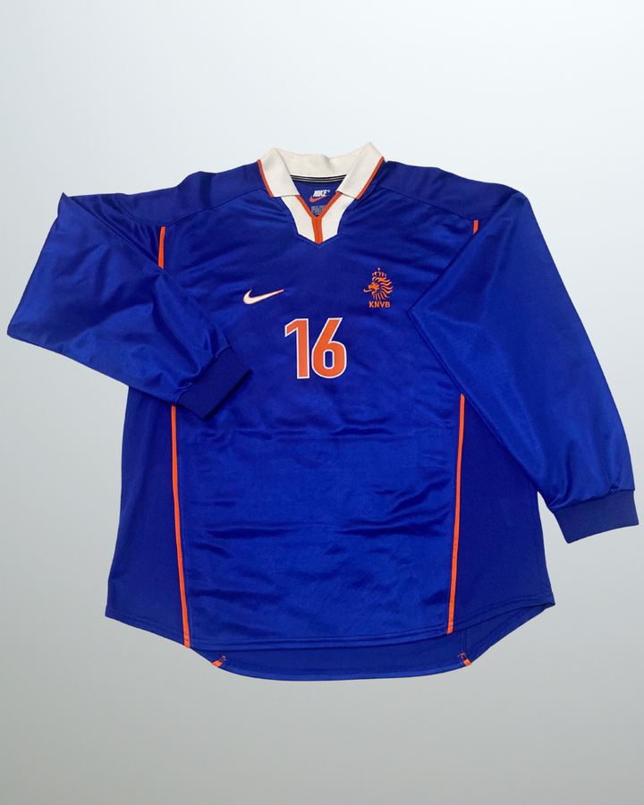 Holland 1998 Away Player Issue L/S (Davids) Original
