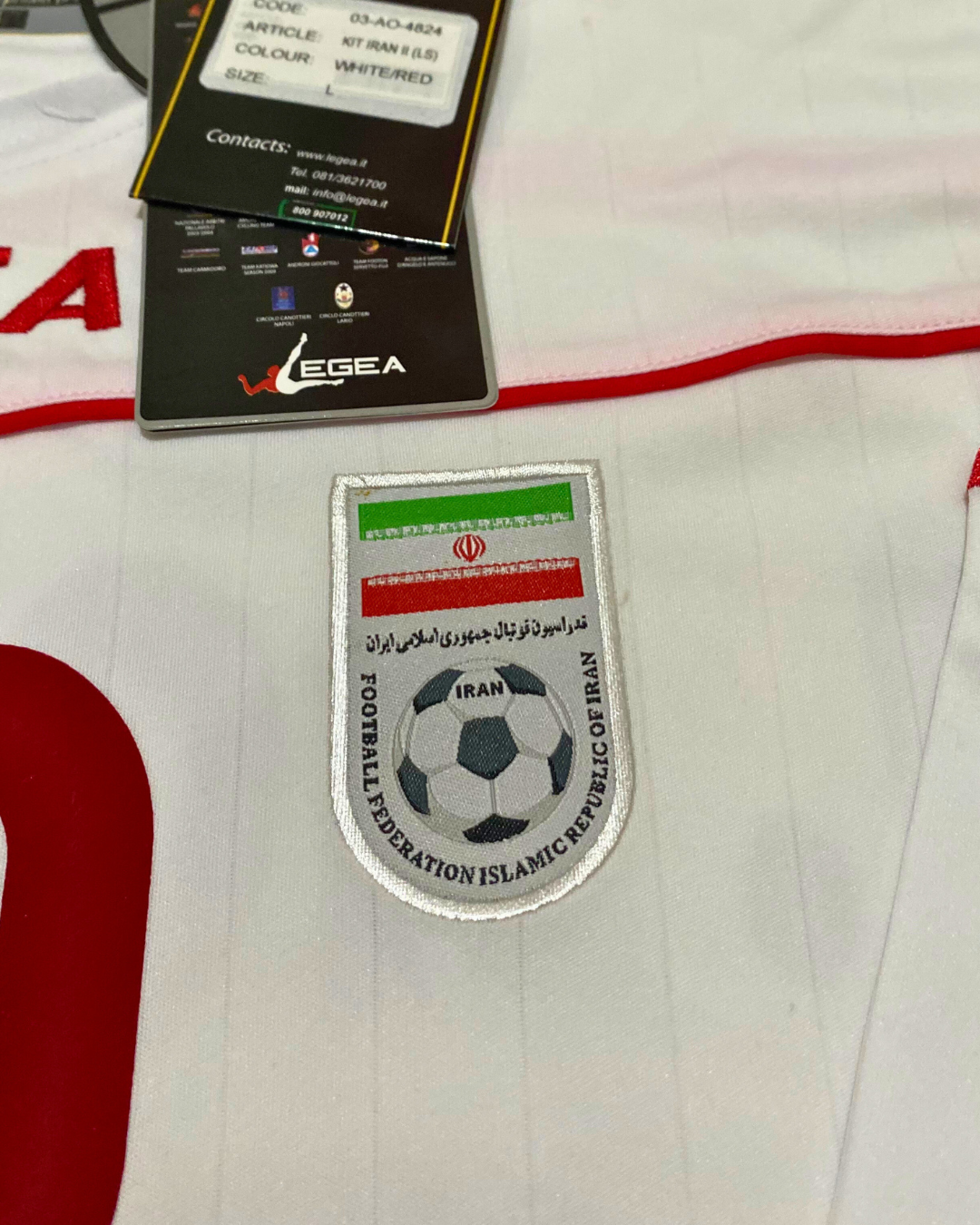 Iran 2010 Home Shirt L/S #20 Nosrati