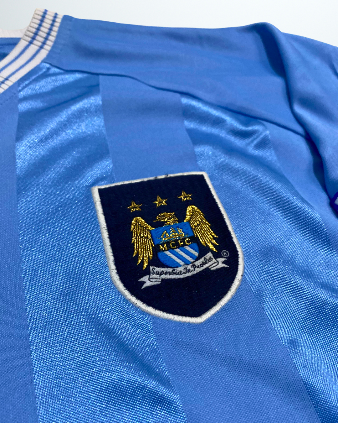 Manchester City 2003 Home L/S #17 Sun Match Issue