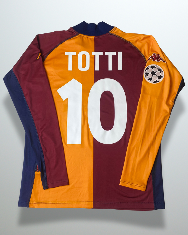 AS Roma 2001 European Shirts L/S #10 Totti BNWT