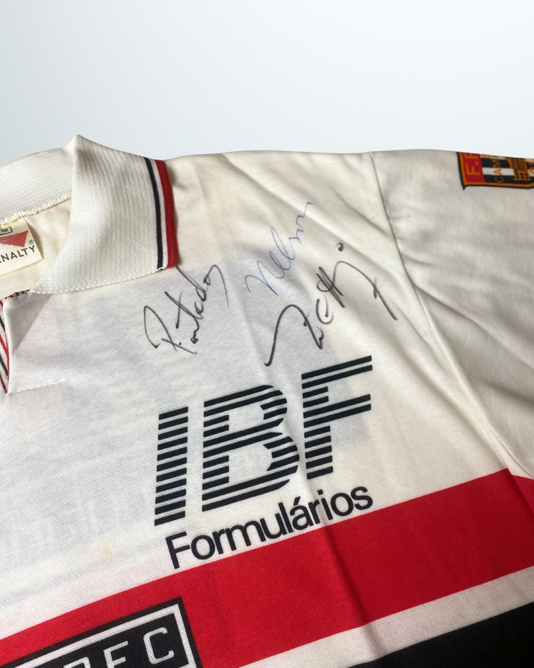 Sao Paulo 1992 Home Shirts #7 Müller with signed by players