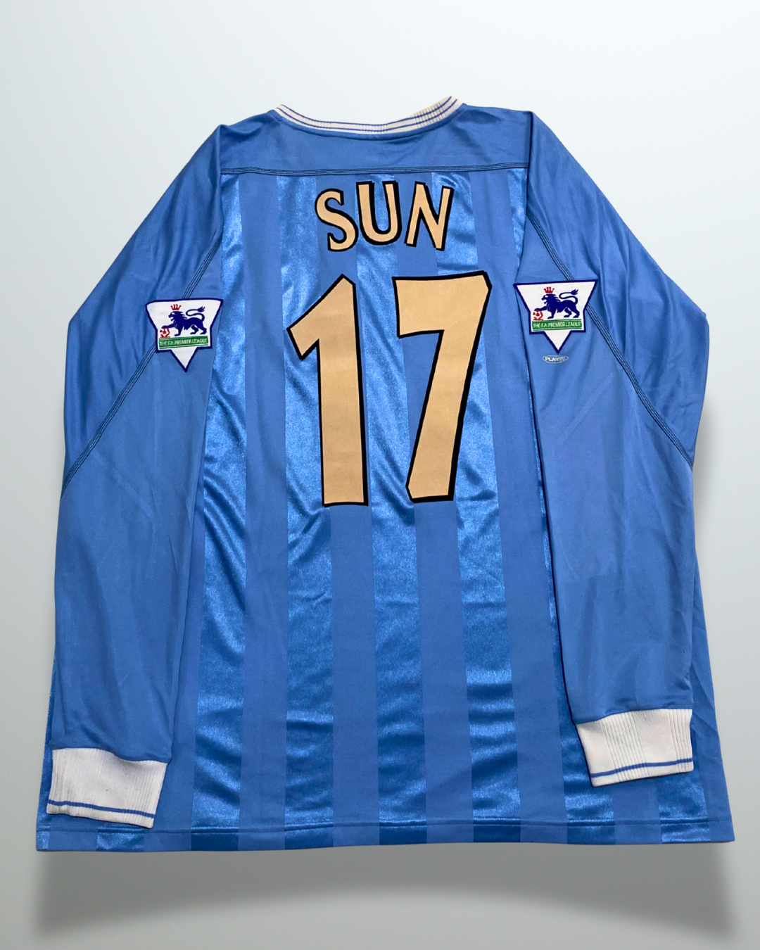 Manchester City 2003 Home L/S #17 Sun Match Issue