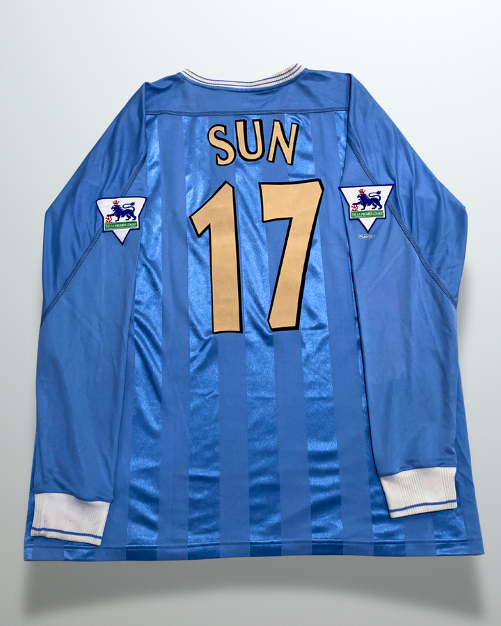 Manchester City 2003 Home L/S #17 Sun Match Issue