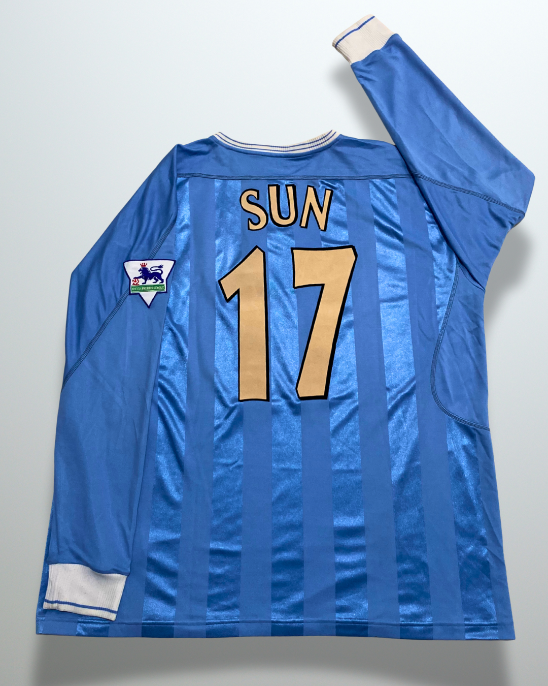 Manchester City 2003 Home L/S #17 Sun Match Issue