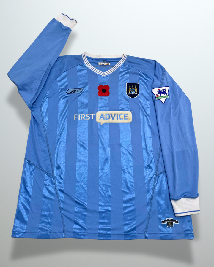 Manchester City 2003 Home L/S #17 Sun Match Issue